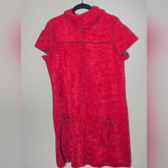 NWT Beebop & Wally NYC Hooded Fleece Mod Minimalist Dress, Large - Picture 1 of 4